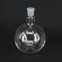 1000ml 2429 borosilicate glass short neck flat bottom flask boiling flask for laboratory