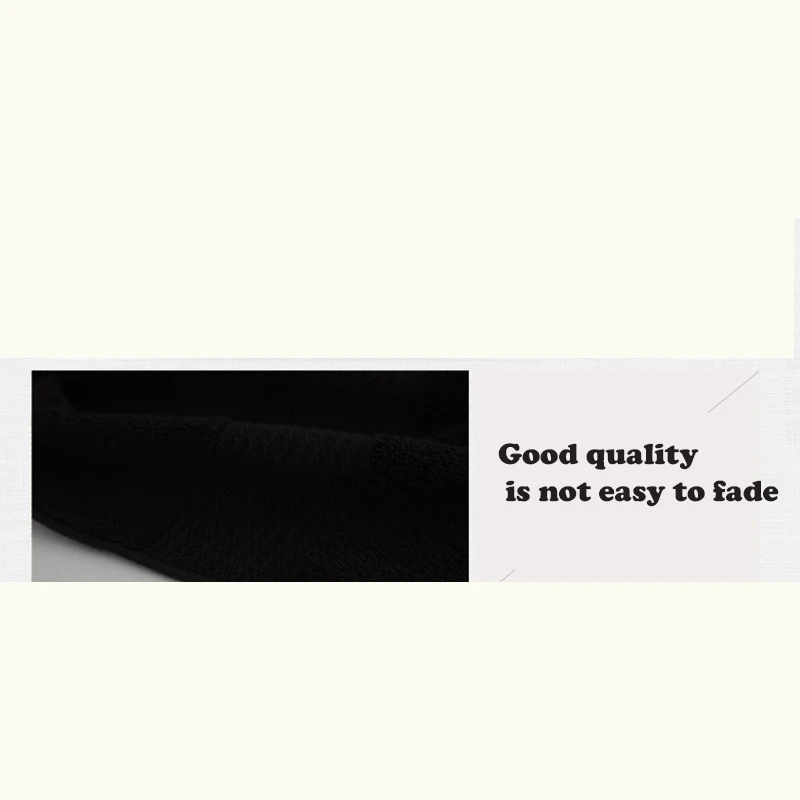 Черное полотенце из микрофибры для ванной Хлопковое комнаты супер-впитывающее