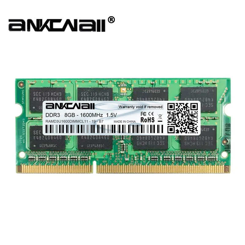 Новый DDR3L 2 ГБ/4 ГБ/8G Оперативная память 1600 МГц PC3L 12800S портативных ПК Память DIMM 240
