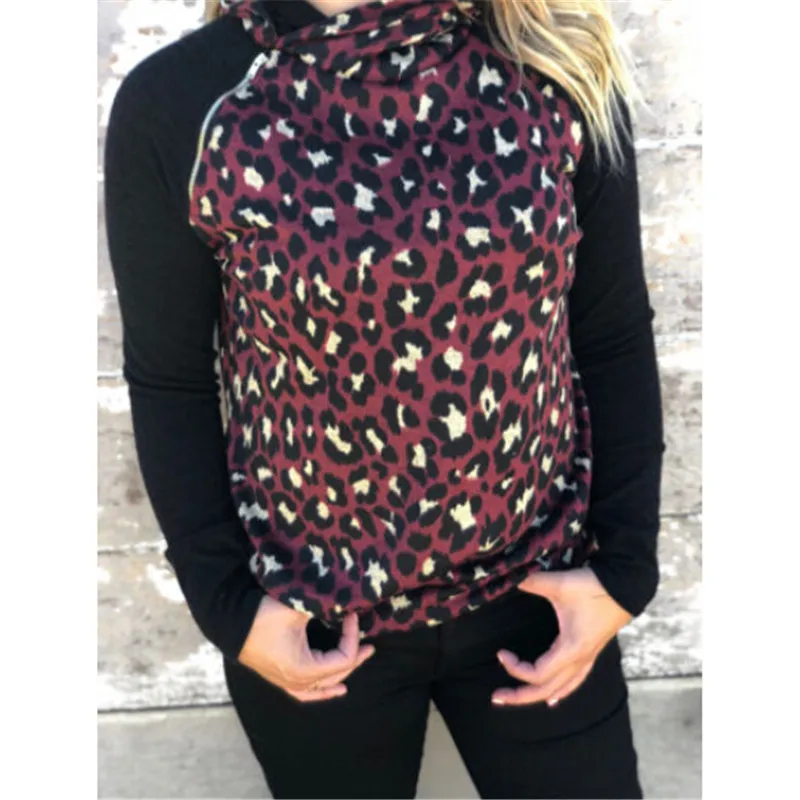 Новинка 2019 женская теплая толстовка с длинным рукавом Модный свитшот