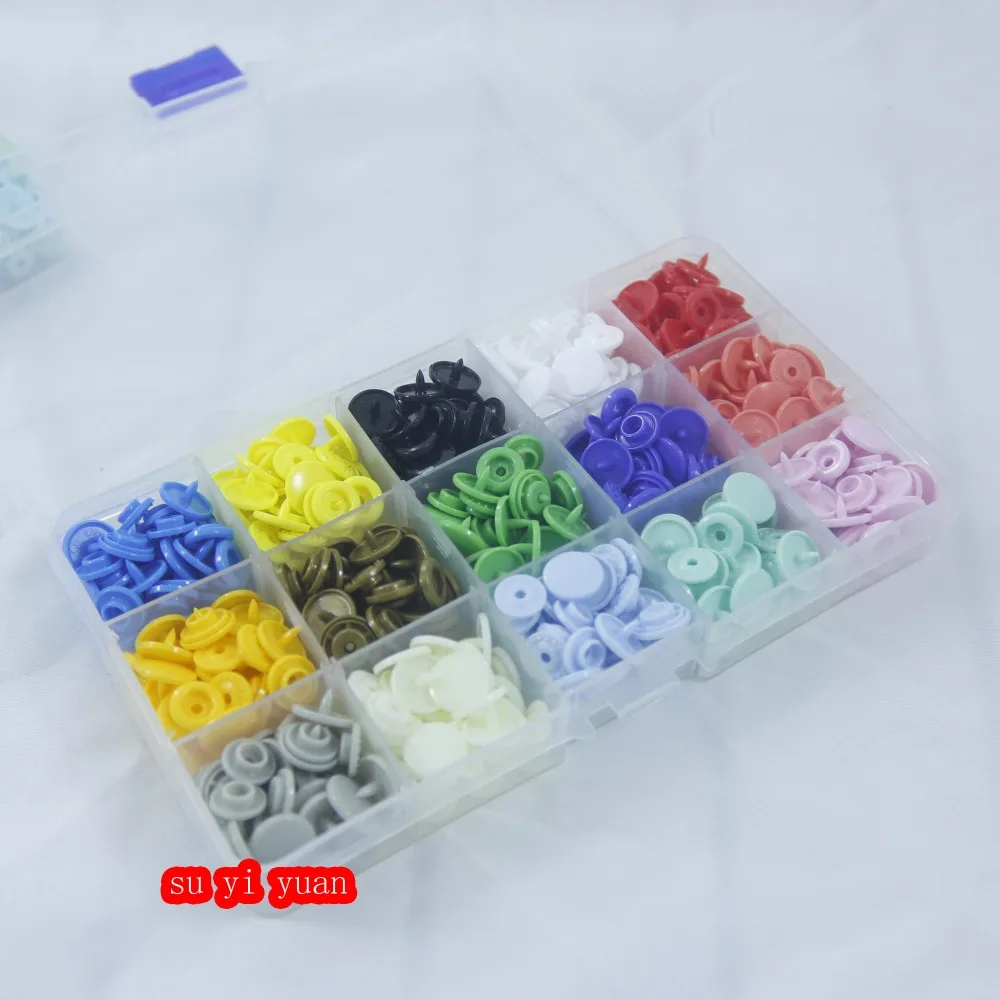 300 SETS/LOT Two box baby snap buttons Diameter 12mm mix color sold KAM T5 clothing accessories | Дом и сад