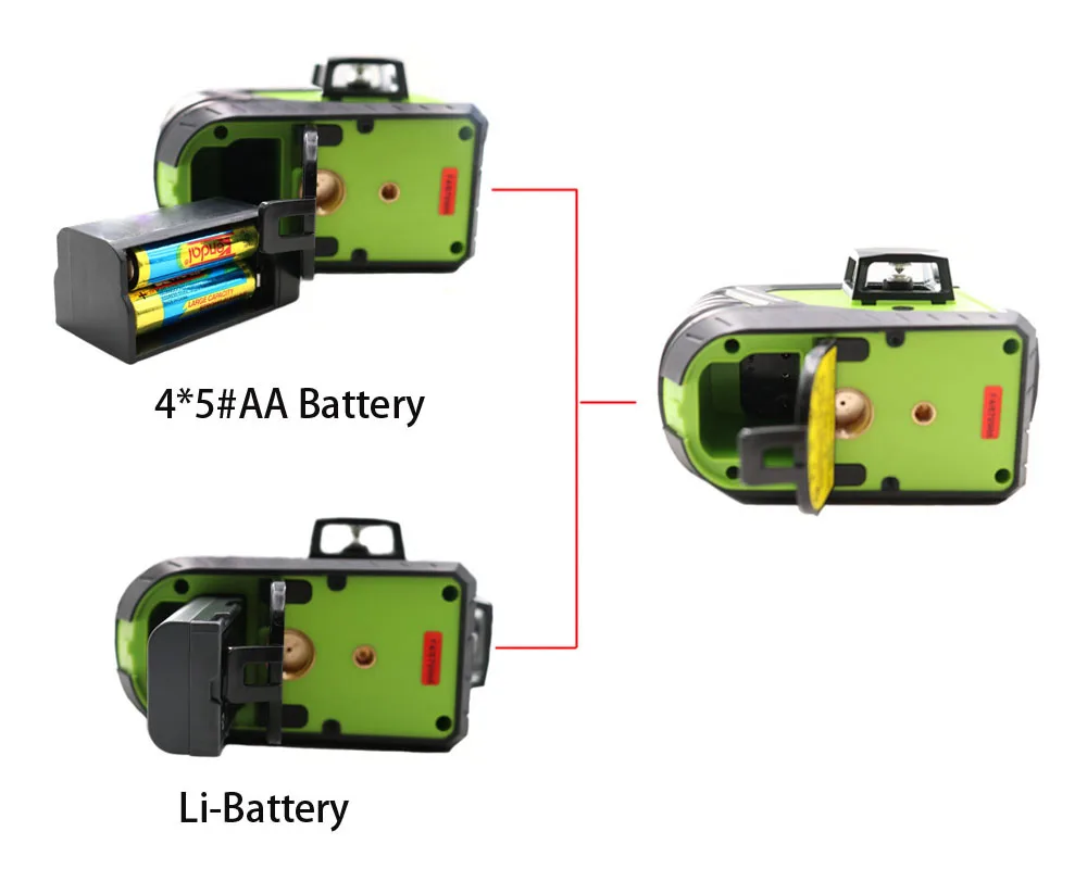 2 шт. лазерный уровень Lion Battery 360 вертикальный и горизонтальный