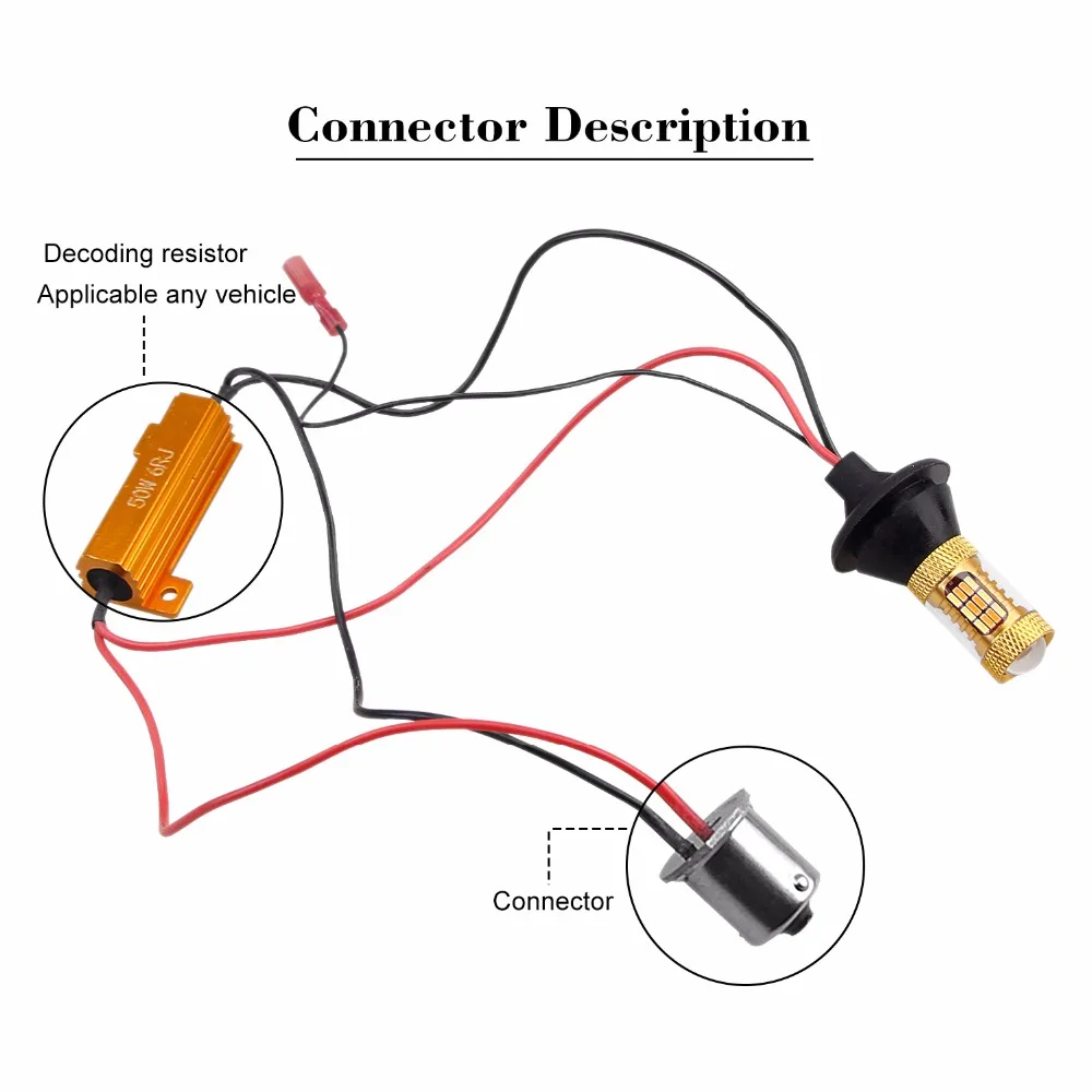 2 шт. Bau15s 1156 двухцветный указатель поворота DRL 2835SMD белый/янтарно-желтый + без