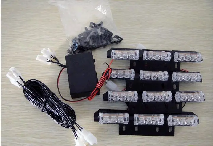 4 в 1 Автомобильный светодиодный стробоскоп автомобильный фонарик