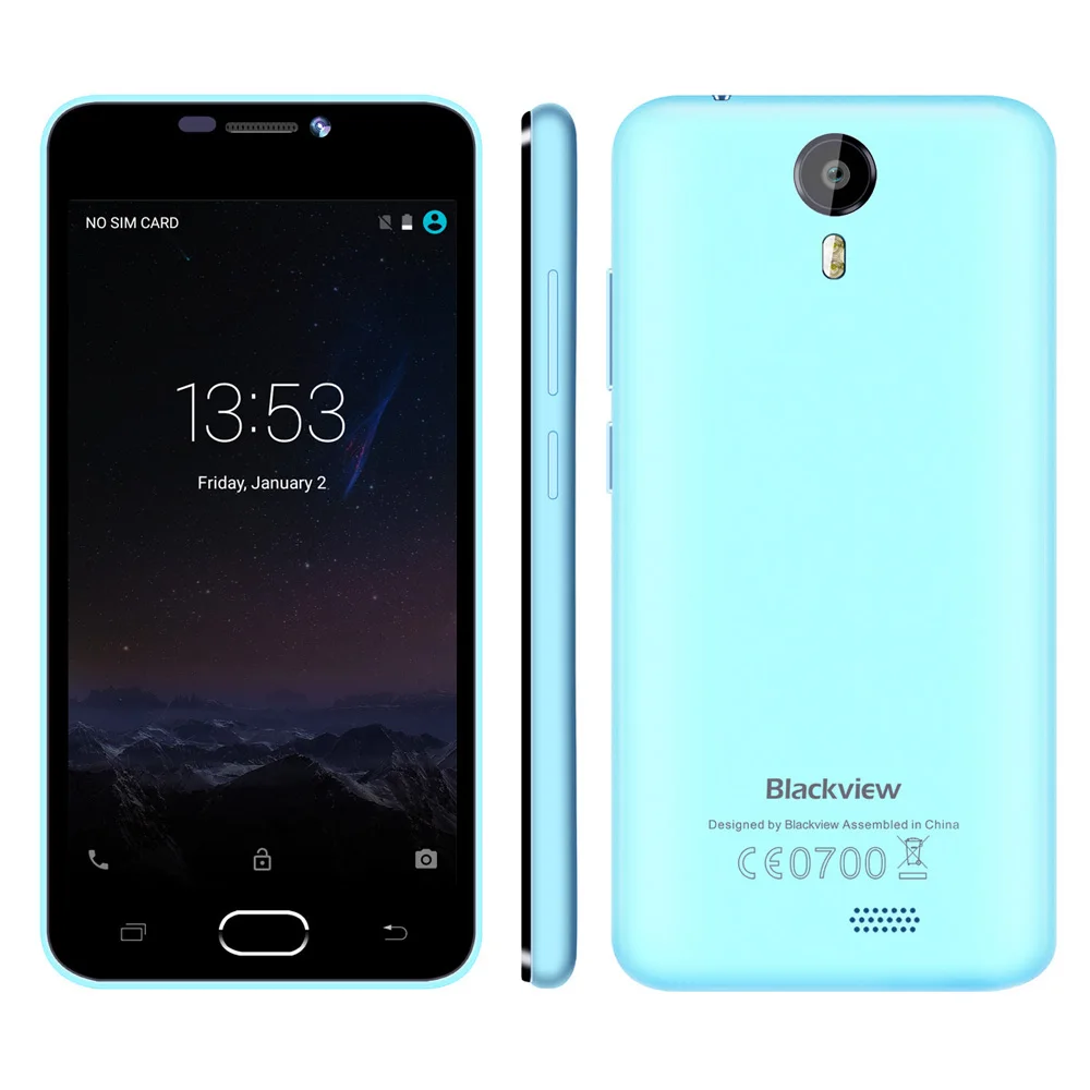Оригинал Blackview BV2000 5.0 "HD 4 Г LTE Мобильный Телефон MTK6735 Quad Core 1 ГБ RAM 8 ROM Android 5.1 2400 мАч