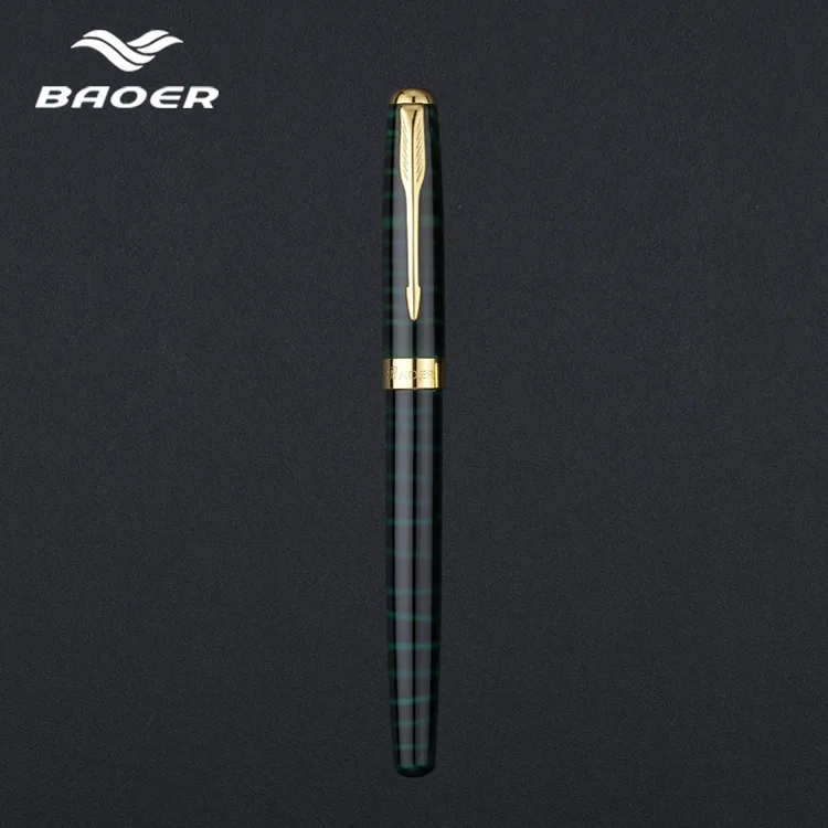 see chart Baoer388 перьевая Ручка pluma fuente stylo plume перьевые ручки высокое качество Аутентичные penna stilografic подарочная ручка в деловом стиле - Цвет: see chart