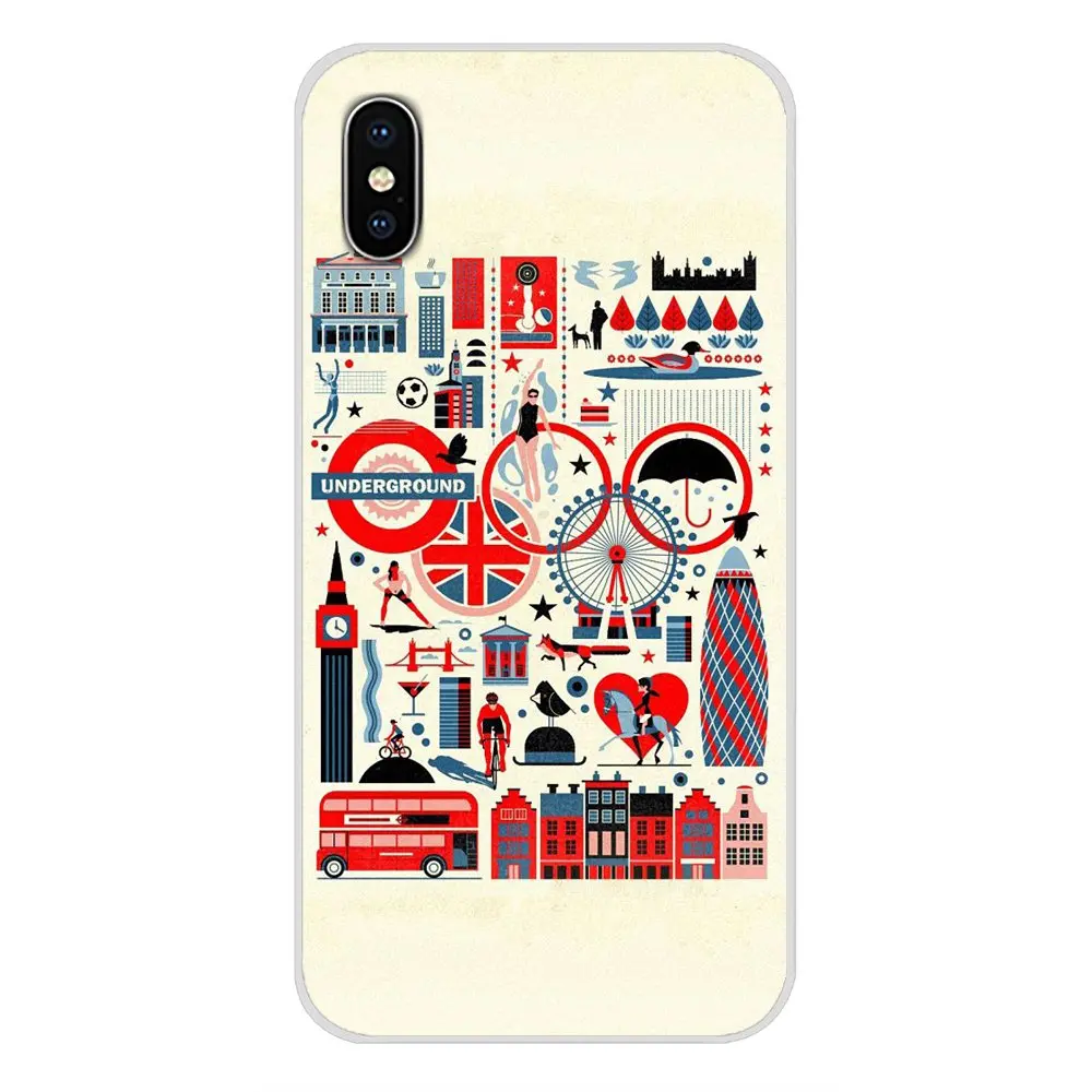 Аксессуары чехлы для телефонов Oneplus 3T 5T 6T Nokia 2 3 5 6 8 9 230 3310 1 7 Plus 2017 2018 London Art |