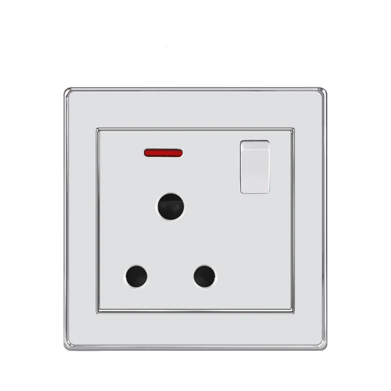 13A стандарт Великобритании круглое отверстие 3 Pin розетка с выключателем вкл/выкл
