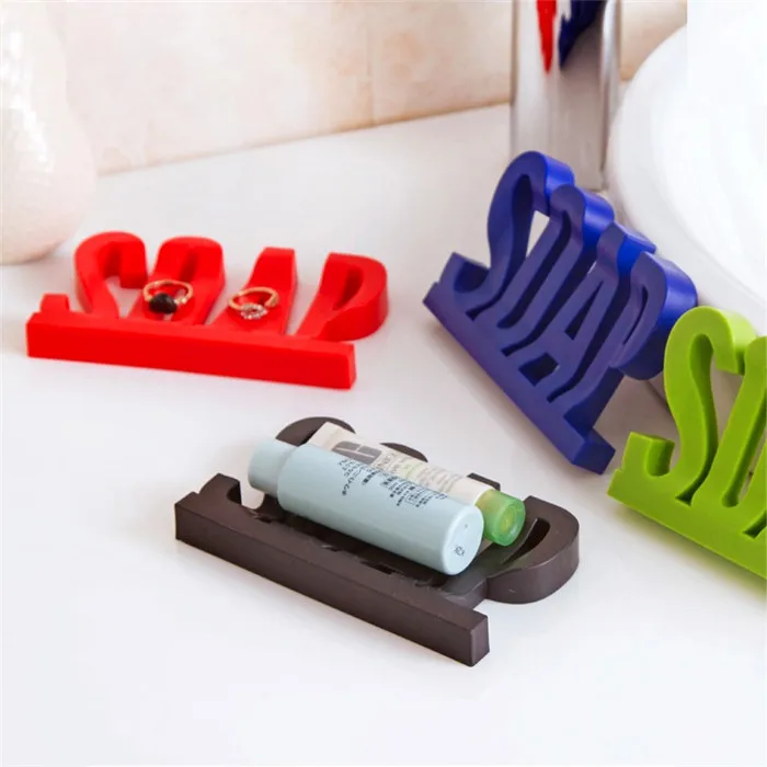 Держатель для мыла в форме буквы полка с полкой на присоске губка хранения