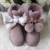 2019 european high quality snow boots real sheepskin 100natural wool womens boots free delivery 4 colors