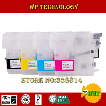 Пустые картриджи для заправки LC39 LC985 подходит Brother DCP J125/J315W/J515W MFC J265W/J410/J415W/J220 и т.