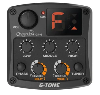 Cherub G-Tone GT-6 Акустический Гитарный Предусилитель пьезо звукосниматель 3-полосный