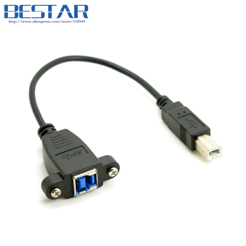USB 3 0 USB3.0 Стандартный B Тип женский USB2.0 2 Штекер кабель для передачи данных (20 см) |