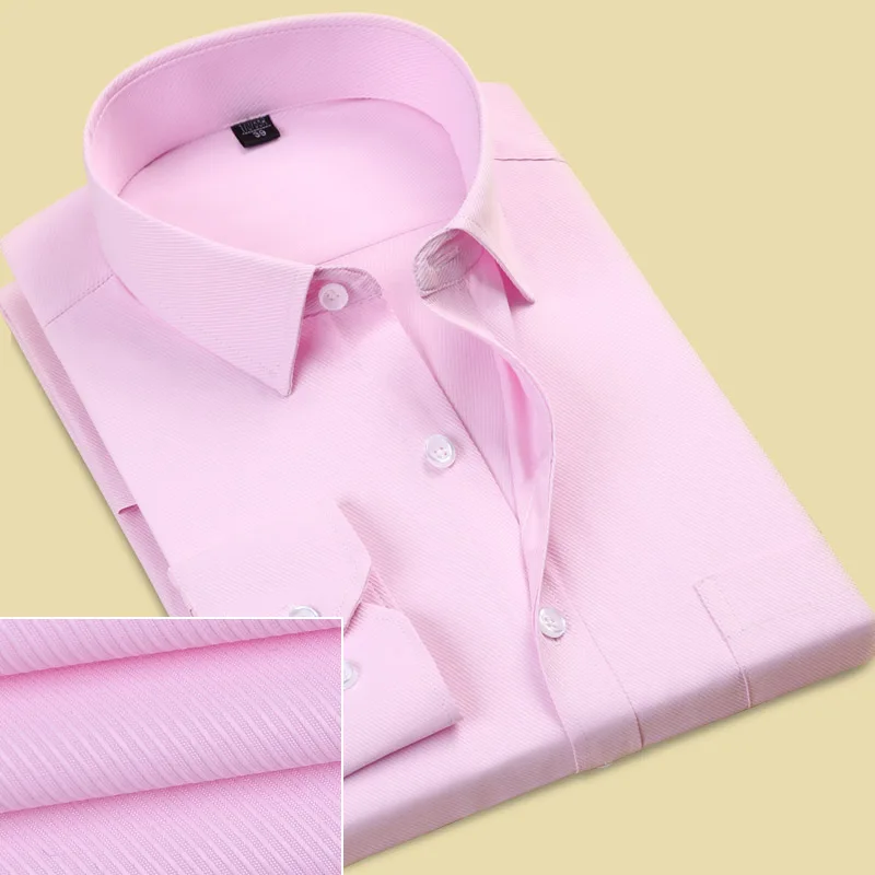 Twill Shirt Business Men Dress Shirts Luxury Long Sleeve Slim Fit White Work Plus Size 7XL 8XL 9XL | Мужская одежда