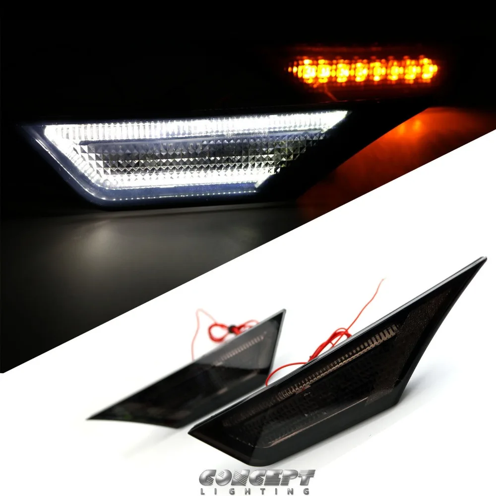 Светодиодные дымчатые линзы боковые габаритные фонари для Honda Civic