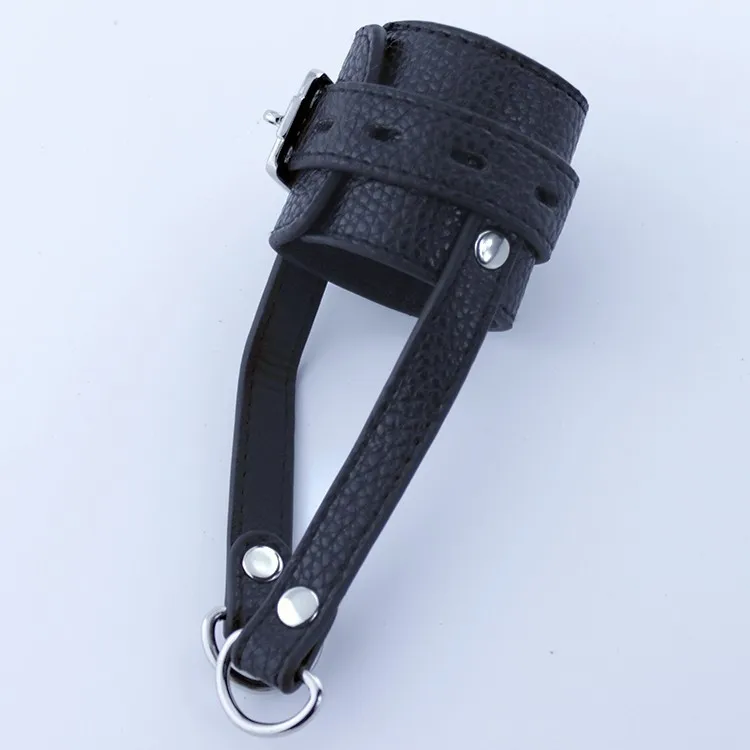 Растягиватель для яичек из искусственной кожи секс-игрушки мужчин регулируемый