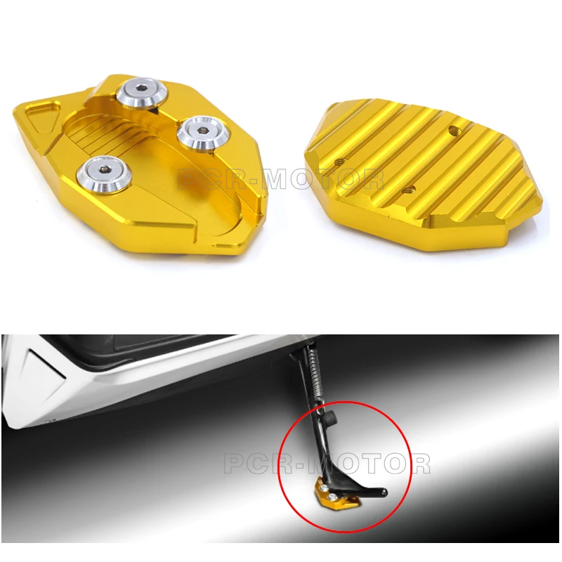 Золотая мотоциклетная алюминиевая боковая стойка с ЧПУ увеличенная подставка