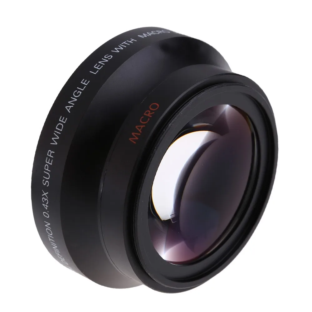 67 мм 0.43X широкоугольный объектив + макрообъектив для Canon 18 135 Nikon 105