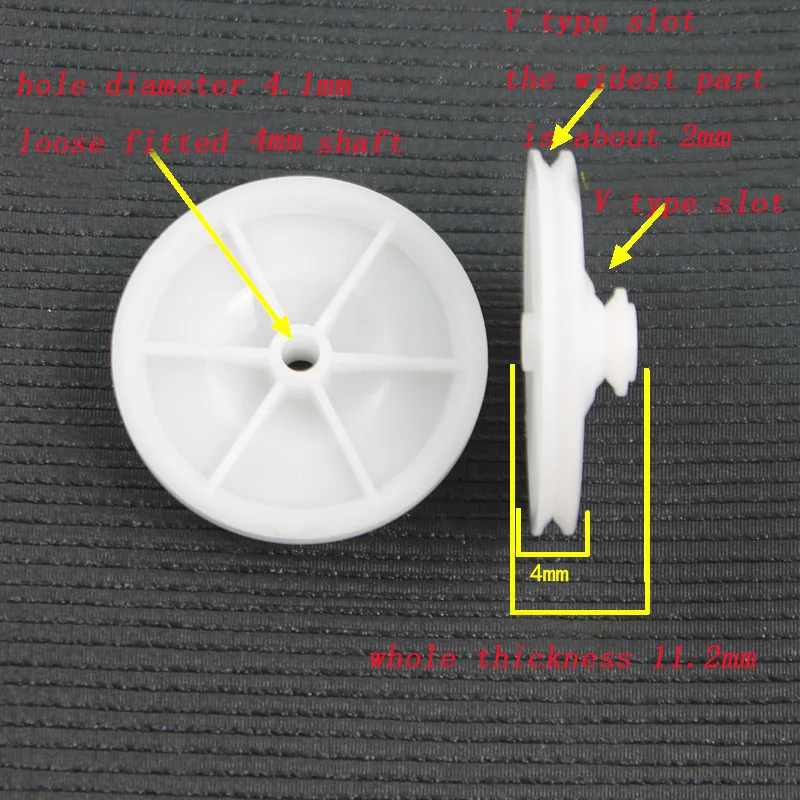 10 шт. двухслойные пластиковые шкивы из термопластичного полиуретана диаметр 39/11