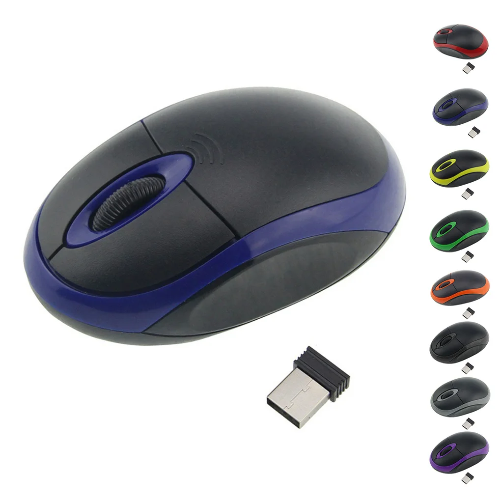 2.4G Colorful Wireless Mouse Mini Cordless Optical Mice Office Wireless Computer PC Laptop Mouse