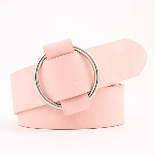 Pink Горячие Cody steel модные элегантные ремни для женщин Красочные Гладкие пряжки ремень металлический Дамский роскошный коровий Сплит Женский кожаный пояс - Цвет: Pink