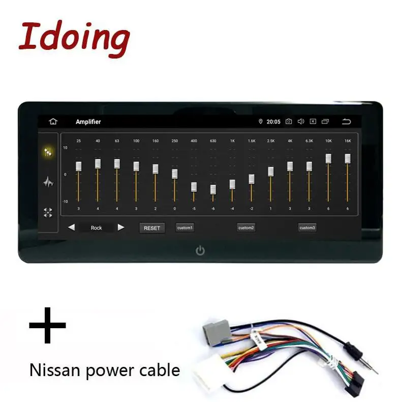 nissan power cable Idoing 2Din 10,2" PX5 4G+ 64G Android 9,0 8 ядерный для универсального автомобиля gps DSP радио плеер 2.5D ips навигация Мультимедиа Bluetooth - Цвет: nissan power cable