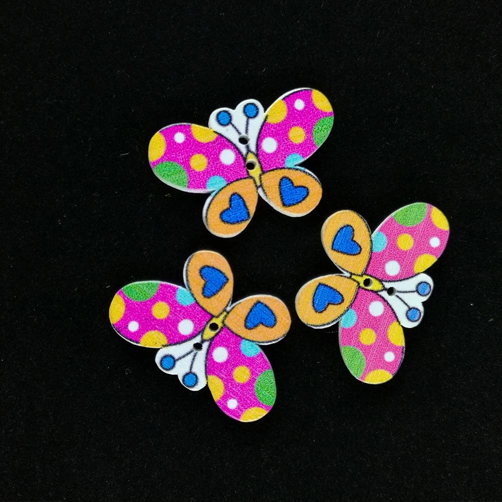 50 шт 2 отверстия красочные деревянные кнопки подходят для шитья и скрапбукинг