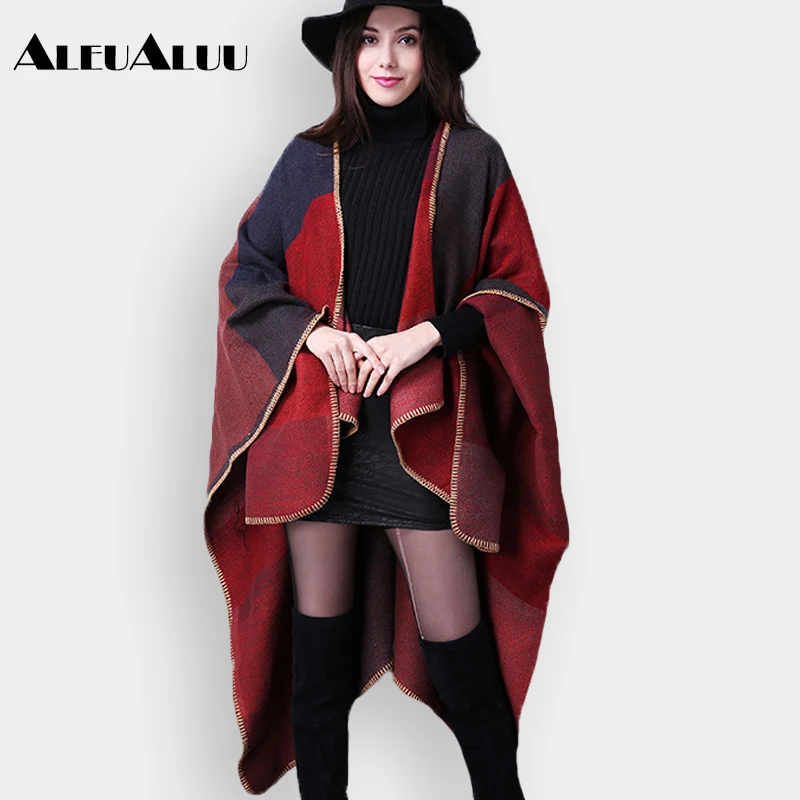 ALEUALUU бренд женский бандана в стиле &quotкэжуал&quot Модный шарф мягкий плед пашмины