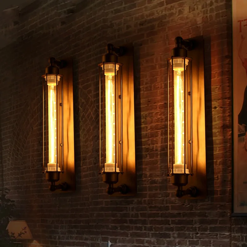 Настенный светильник в стиле ретро промышленный креативный эстетичный лофт для