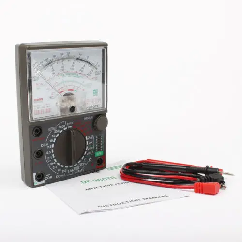 Аналоговый мультиметр de-960tr AC DC Вольт ток Ома тестирование Электрический
