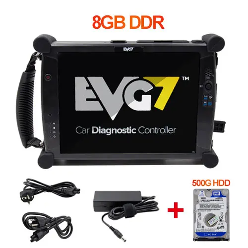 EVG7 8GB EVG7 DL46/WD 2GB 4GB 8GB DDR автомобильный диагностический контроллер планшет EVG 7 бесплатное программное обеспечение для C4 Star/MDI/ODIS/TIS Techstream+ 500G HDD - Цвет: EVG7 8GB