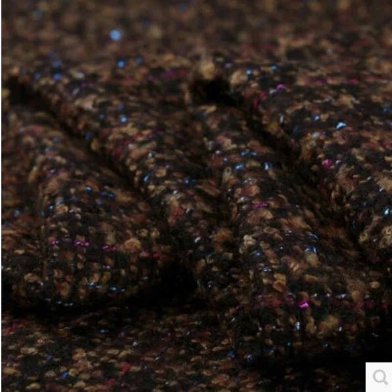Цветная твидовая ткань в горошек шерсть 570 г на метр|wool fabric|tweed fabricfabric wool |