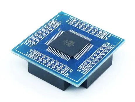 ATmega64 плата ATmega64A ATMEL AVR комплект макетной платы + 2шт ATmega64A-AU ядер = STK64 Premium |