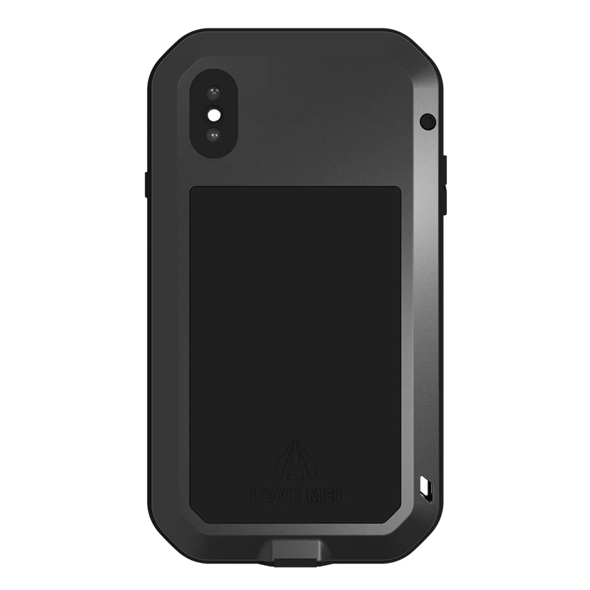 Love Mei Brand Case For iPhone X XS MAX XR Metal Phone Cover 7 8 Plus 6 6s Rugged Armor Shockproof Shell |