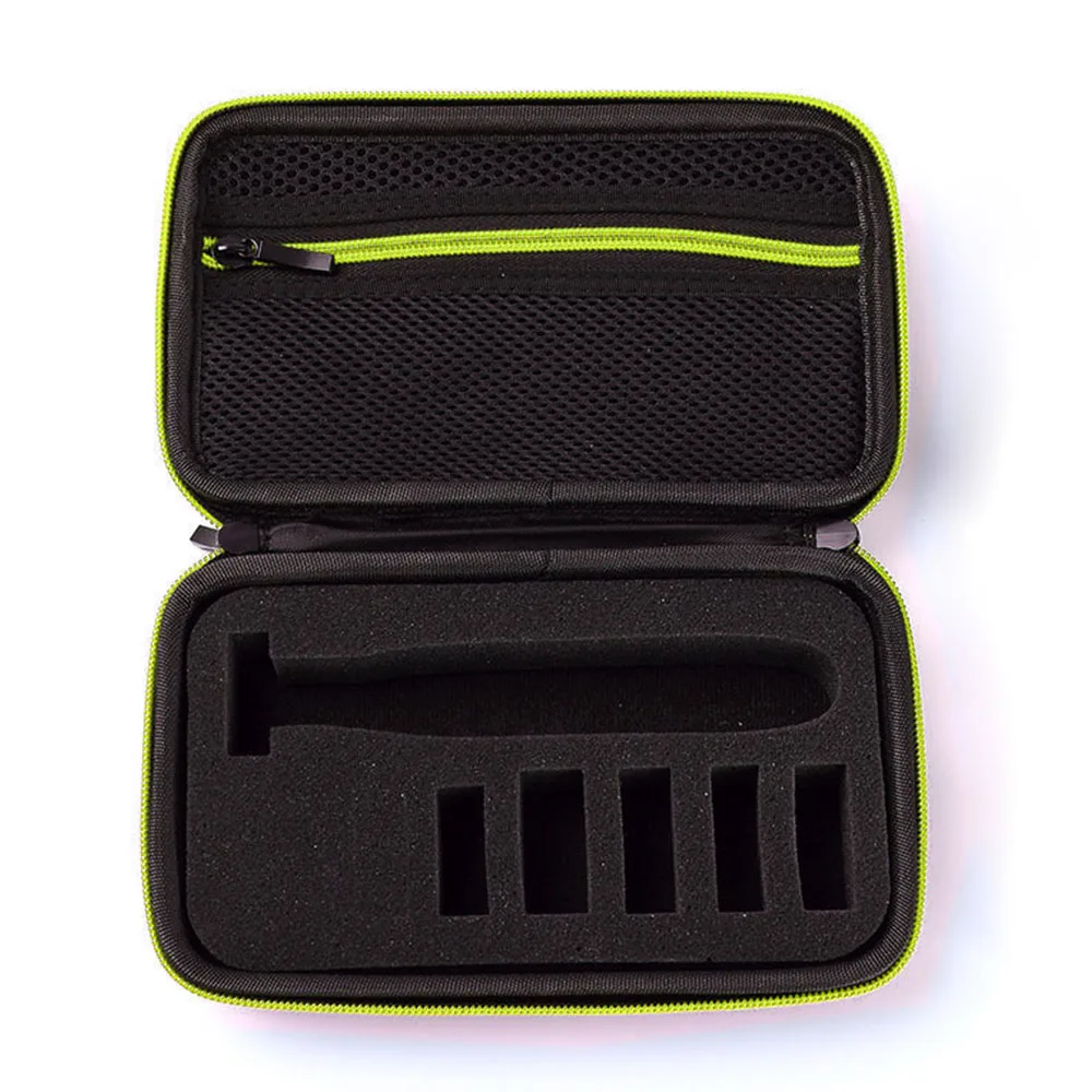 Green Портативный чехол для Philips OneBlade MG3750 7100 аксессуары для бритья дорожная сумка из ЭВА коробка для хранения чехол на молнии с подкладкой - Цвет: Green