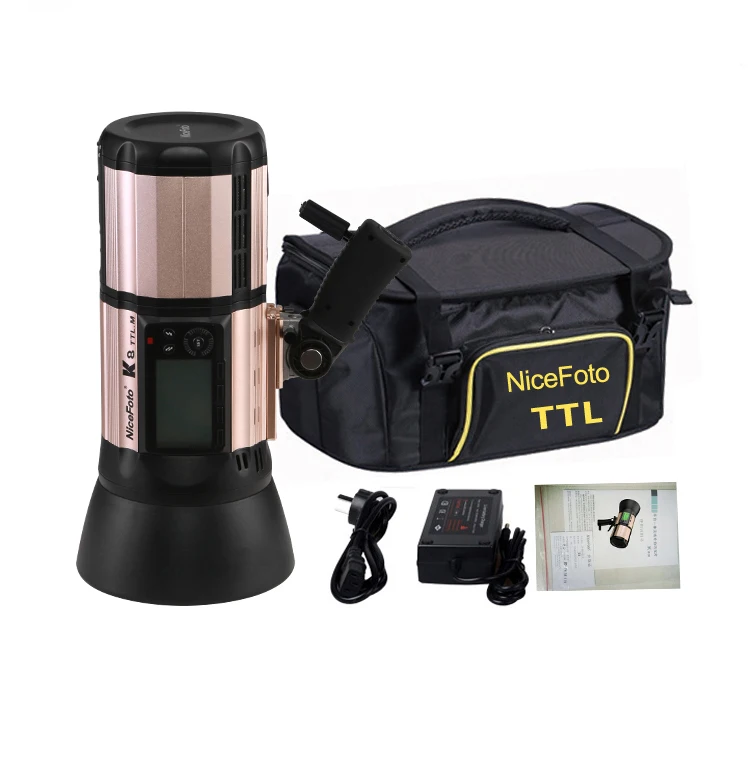 Новая Беспроводная вспышка NiceFoto K6 600Ws GN103 TTL HSS 1/8000S 2 4G с питанием от батареи для