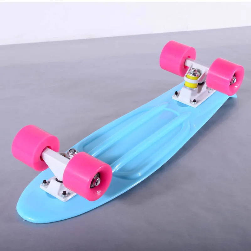 Детский скутер синий скейтборд Лонгборд полная доска для скейтборда Одиночная