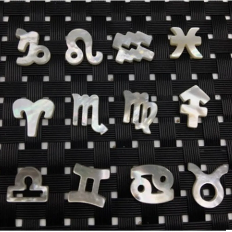 Подарок на подарок 1 комплект натуральный перламутровый корпус зодиак с