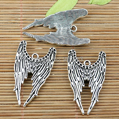 

8pcs tibetan silver tone cartoon wing pendant EF1933