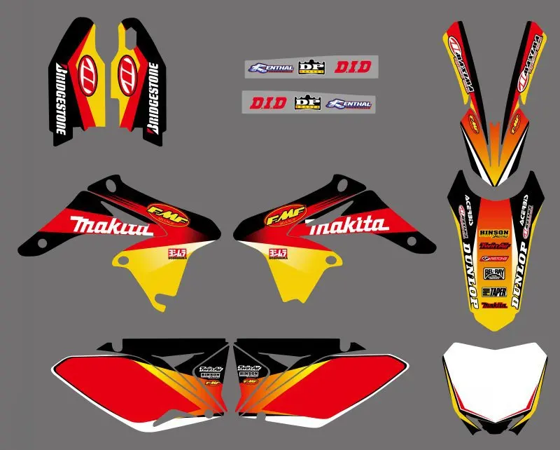 Деколи и наклейки для Suzuki RMZ250 новая команда наборы наклеек 2010 2011 2012 2013 2014 2015 2016 2017