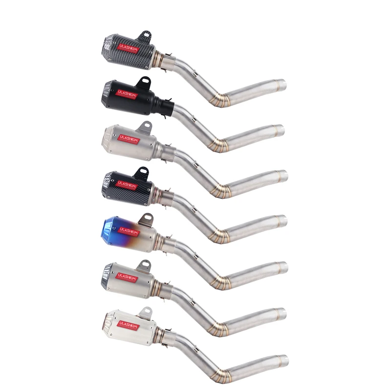 TRK502 мотоциклетная глушитель труба Akrapovic гоночная полная выхлопная система средняя Соединительная труба без шнуровки для Бенелли TRK 502 дБ-убийца