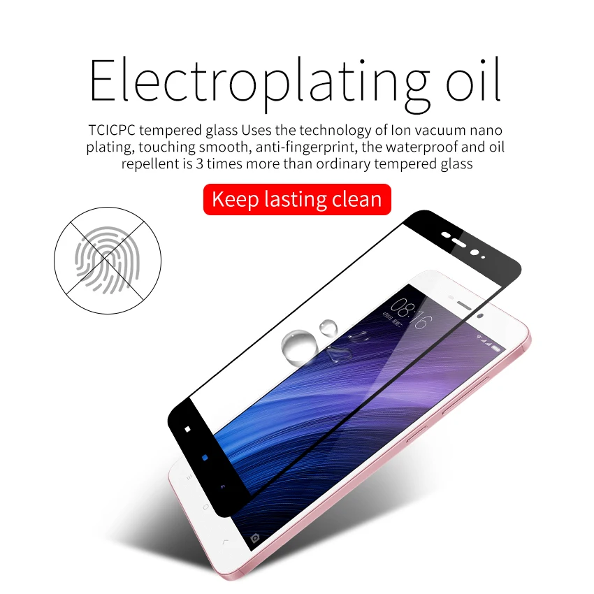 Tcicpc стекло для Xiaomi Redmi 4 Pro закаленное полное покрытие 9 H HD прозрачное Защитное