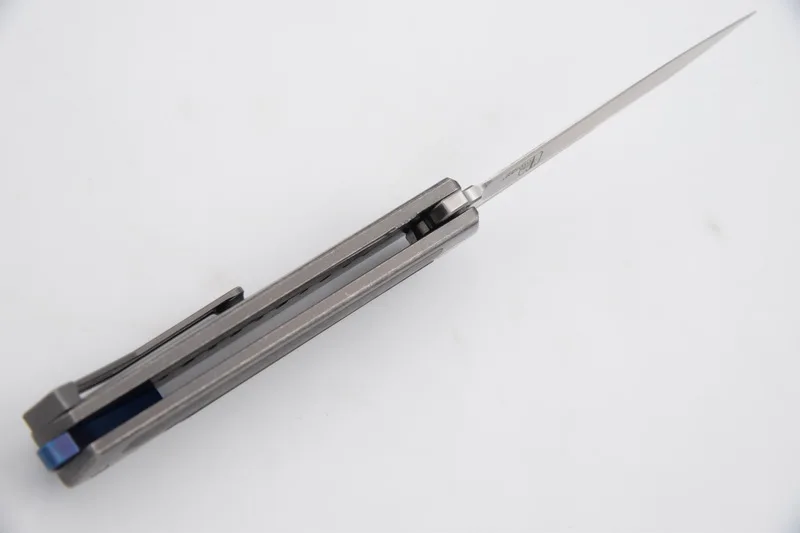 JUFULE Новый Steelcraft S35vn / Vg10 дамасский Титан + углеродное волокно Керамический