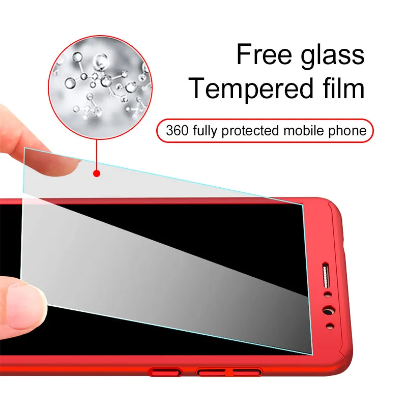 High Quality 360 Degree Full Cover Case For Huawei P20 Mate 20 Lite Pro Phone Cases With Glass | Мобильные телефоны и