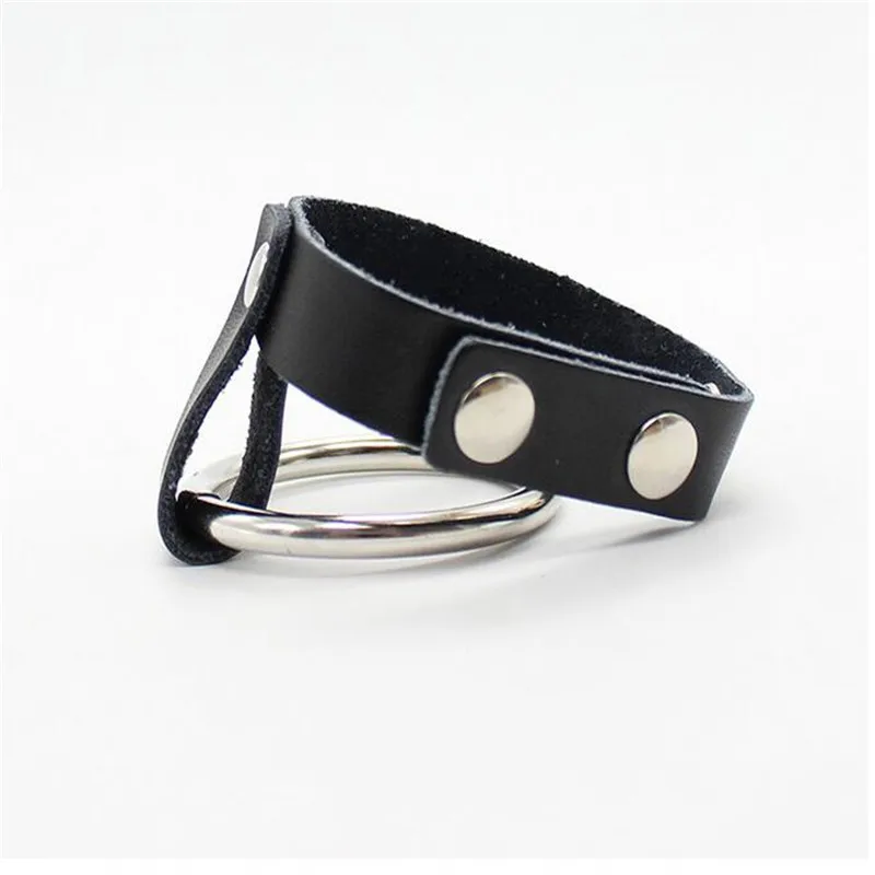 Новое кожаное металлическое кольцо для пениса пенис клитор задержка члена