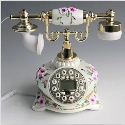Good art are a selling Pastoral antique coloured drawing process gifts landline telephone ringing tones home Dial number | Дом и сад