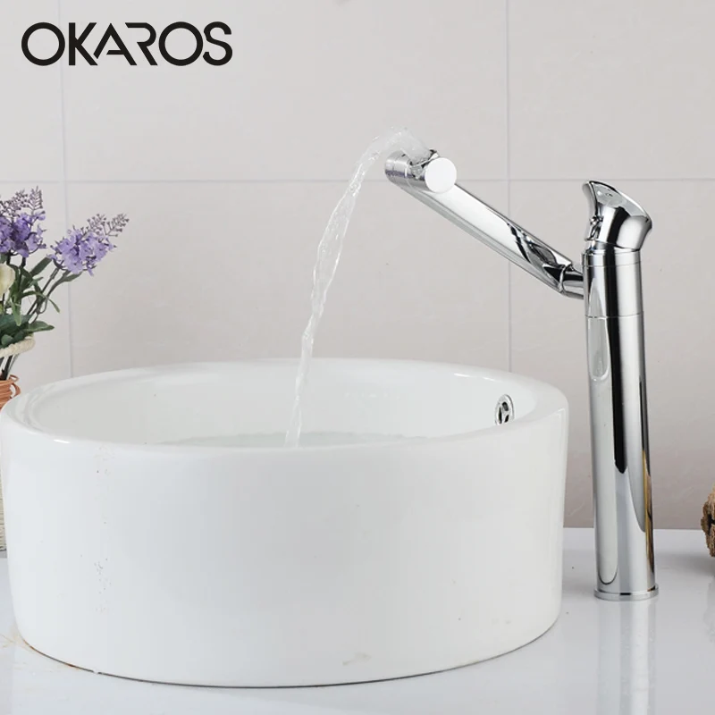 OKAROS смеситель для ванной комнаты Многофункциональный 360 градусов вращающийся