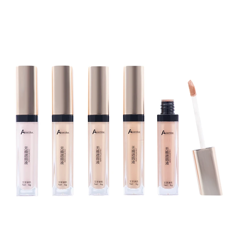 Full Cover Liquid Concealer 5 Colors Professional Cream Pores Dark Circles Waterproof Face Contour Makeup Primer | Красота и здоровье