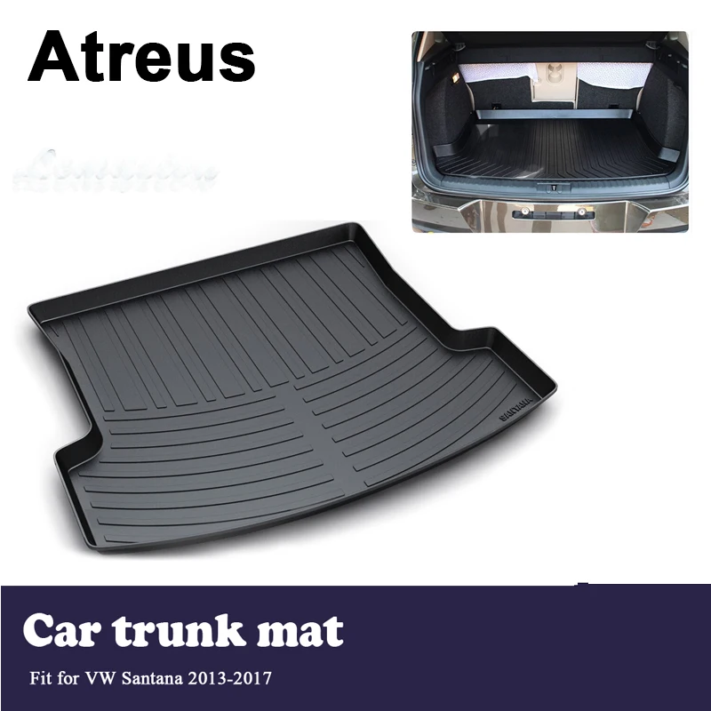 

Atreus грузовой напольный коврик для багажника автомобиля, защитное одеяло для VW Santana Sedan 2013 2014 2015 2016 2017, аксессуары