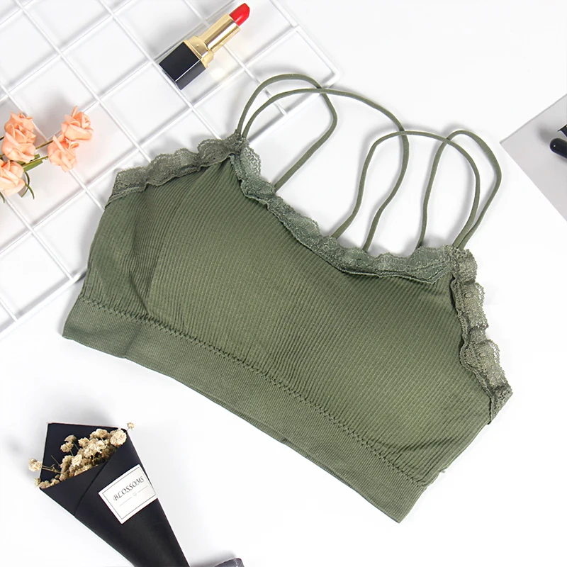 CMENIN Women Top Bra Sexy Lace Tube Strapless Soft Bandeau Tops Wrap Crop tops For And Girl Femme B0115 | Женская одежда